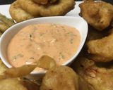 Foto del paso 5 de la receta: Tempura de mariscos y vegetales con mayonesa srilasha
