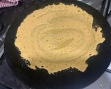 A picture of step 3 of Besan ka chilla.