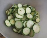 A picture of step 1 of Pointed gourd sabji (righteous).