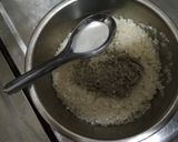 加了小魚乾粉的白飯的食譜步驟2照片