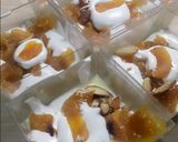 A picture of step 10 of Apricot Custard pudding.