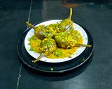 A picture of step 8 of Maharashtrian Traditional Khare Vange.