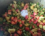 A picture of step 4 of French beans stir fry.