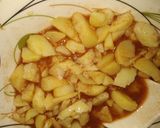 A picture of step 5 of Aloo chaat and kharboonana chaat.