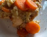 A picture of step 2 of Crockpot Chicken and stuffing.