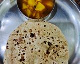 A picture of step 5 of Aloo tamatar.