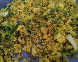 A picture of step 3 of Zunaka (Maharashtra special).