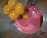 Foto langkah ke 2 dari resep 🍓🍰Strawberry Ogura🍰🍓#berburucelemekmas #resolusi2019.