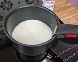 Une image de l'étape 3 de °Pâtes aux crevettes sauce crème et pesto°.