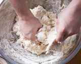 A picture of step 1 of Cinnamon rolls.