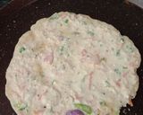A picture of step 2 of Oats chilla.