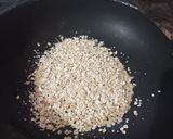 A picture of step 1 of Oats gud payasam.
