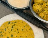 A picture of step 2 of Avocado 🥑 Methi Thepla Wrap🌯.