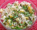 A picture of step 4 of Sabudana Khichadi.