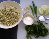 A picture of step 2 of Pesarattu Dosa /Sprouts whole moong dosa.