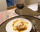 A picture of step 10 of Keto Lasagna.