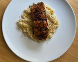 Foto del paso 3 de la receta: Salmón con reducción de balsámico y falso cous cous de coliflor