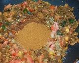 A picture of step 13 of Dhaba style Baingan Masala.