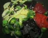 Foto langkah ke 4 dari resep Cumi Lombok Ijo Saus Tiram.