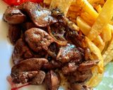 صورة لخطوة 5 من وصفة كبدة الدجاج بالبصل والثوم🧄🧅🌯