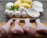 Foto del paso 1 de la receta: Saquitos de hojaldre rellenos de pollo