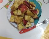 A picture of step 4 of Apple chaat.