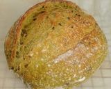 Foto langkah ke 15 dari resep Pandan Biji Wijen Hitam Sourdough Bread.