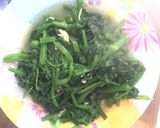 Hình bước làm 2 của món Rau bí xào tỏi
