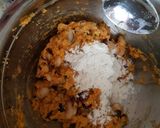 A picture of step 2 of My Spicy Mixed Bean Burgers. 😙.