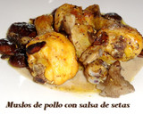 Foto del paso 10 de la receta: Muslos de pollo con salsa de setas
