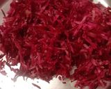 A picture of step 2 of Indian gooseberry beetroot mouthfreshner.