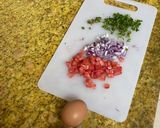 A picture of step 1 of Egg bread toast with a twist.