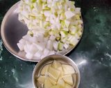 A picture of step 1 of Knol Khol Masala Subzi.