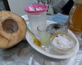 A picture of step 8 of Summer Coolers :Musk Melon Crush Coconut Lemonade Jaggery Cooler.