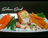 Foto langkah ke 8 dari resep Grilled lemon Salmon with Salsa #SeafoodFestival.