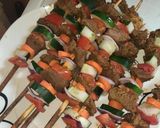 A picture of step 4 of Beef kebab.