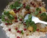 A picture of step 3 of Sabudana Khichdi.