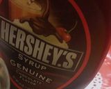 A picture of step 2 of Hershey's thick shake.