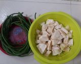 Foto langkah ke 1 dari resep Lodeh Nangka Muda Kacang Panjang.