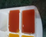 A picture of step 1 of Mango granita drink.