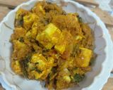 A picture of step 3 of Paneer capsicum masala.