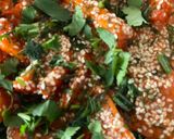 A picture of step 3 of Tomato salad/ appetiser.
