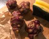 A picture of step 2 of Curried lamb neck, roast Jerusalem artichokes and garlic broccoli.