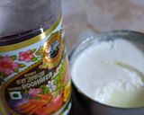 A picture of step 2 of Curd Lassi with dry fruit.