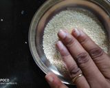 A picture of step 4 of Thandai Seasame cookies.