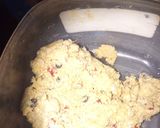 A picture of step 3 of Tutti-fruity coconut ladoo.