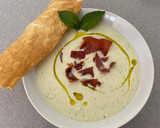 Foto del paso 4 de la receta: Sopa de melón con crujiente de jamón