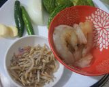 Gambar langkah 1 resipi Peria Tumis Udang.