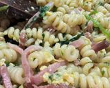 Foto del passaggio 7 della ricetta Fusilli con cime di rapa e speck