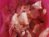 Omelette colorido con tocino